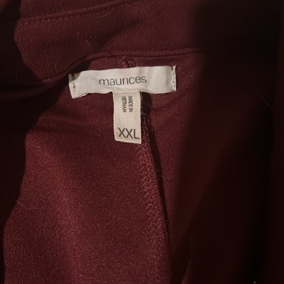 Maurice’s Jacket Maroon Size XXL - Picture 2 of 3